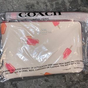 Brand New Coach Wristlet with Cute Ice Popsicles